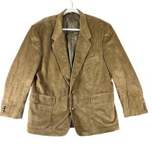 david taylor tan corduroy blazer sz 48L